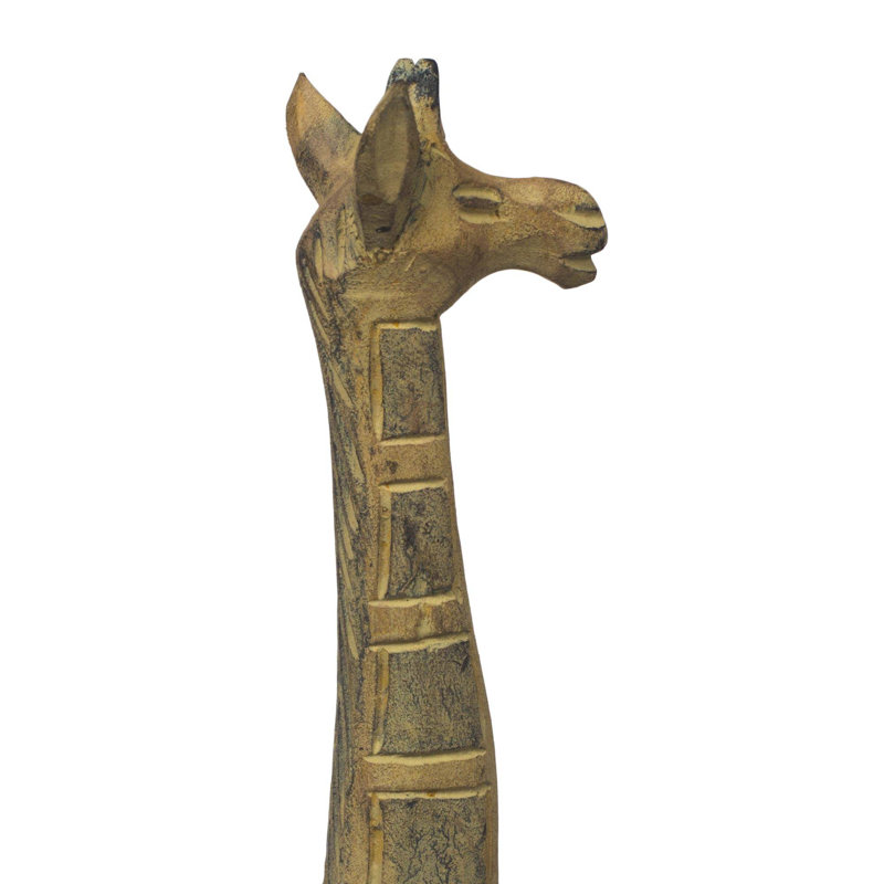 Figurine en bois giraffe musing Edwyn