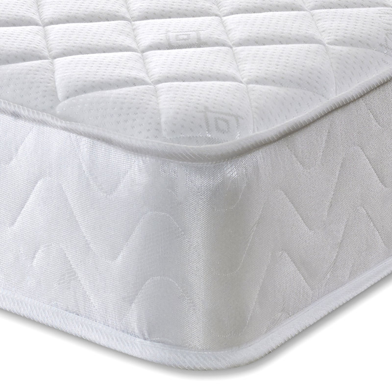 Storehill Soft Comfort Hybrid Memory Foam Mattress – 18cm Deep, Open Coil Support, Breathable & Rolled