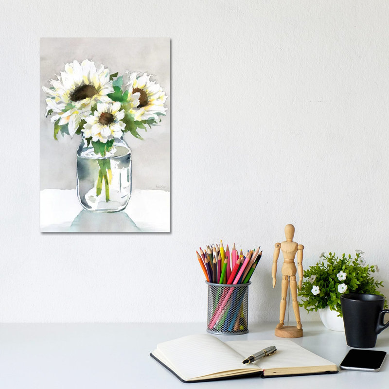 Sunflower II by Theresa Heidel - Wrapped Canvas Print, 20.32 cm H x 30.48 cm W