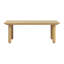 Table basse d'extérieur carrée en bois d'acacia