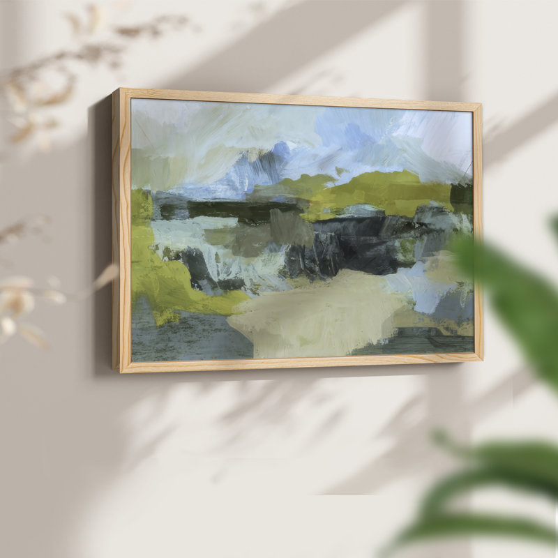 «Geotheral Patchwork I», reproduction encadrée, Naturel, H 16 po x l 20 po