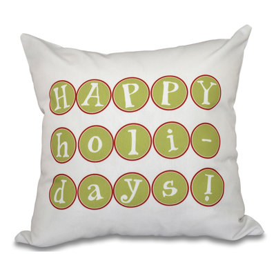 Housse de coussin et insert happy holidays