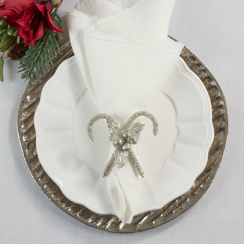 Napkin Ring Collection Iron Napkin Ring, Silver