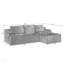 Canapé modulaire en L avec siège profond, sans assemblage requis, canapé modulaire pour salon, chambre à coucher, appartement