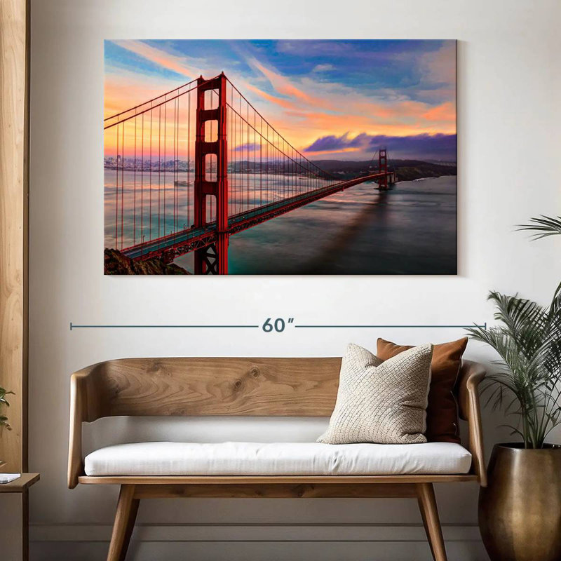Pont Nicci Golden Gate, H 34 po x l 51 po