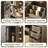 58.3 Extra Large Vanity Desk With Folding Up Mirror,makeup vanity table with mirror and lights,outlet and stool,dressing table with two makeup organizers,for bedroom-699233476