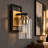 Grisella Dimmable Black/Brass Vanity Light