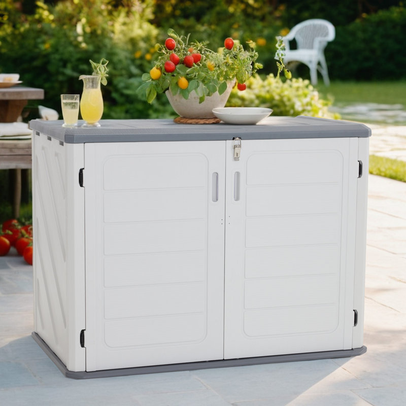 Armoire de rangement extérieure imperméable 4,3 x 2,5 pi