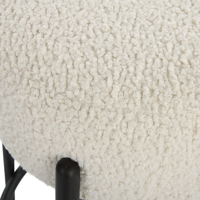 Lavanda Upholstered Counter Stool with Metal Frame