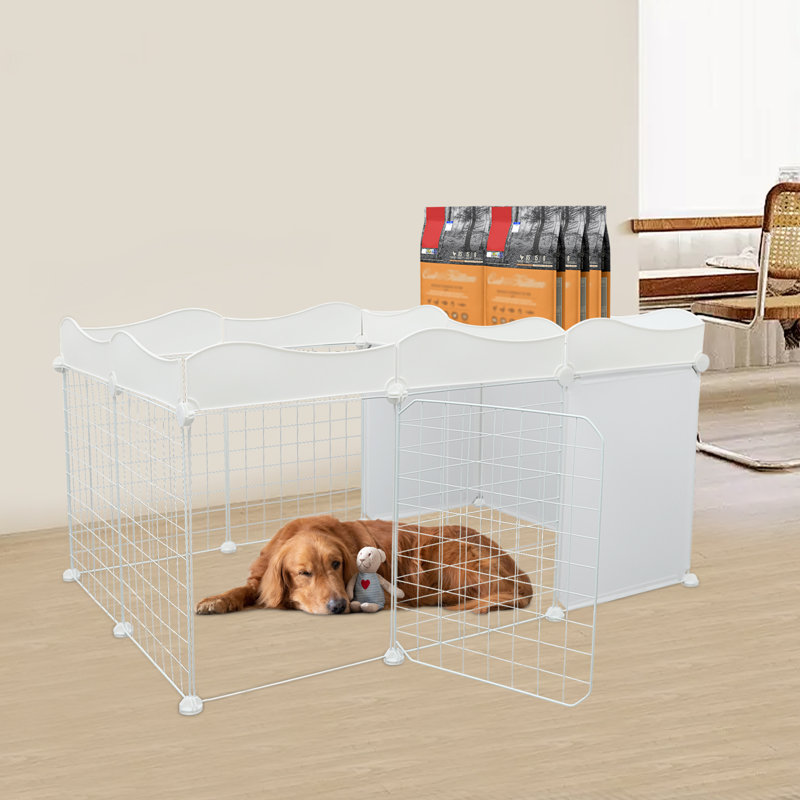 Clôture pour chien avec compartiment de rangement