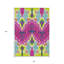 Tapis lavable intérieur ikat vert lime 8 pi x 10 pi