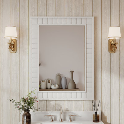 Rectangle Wall Decorative Mirror Waterproof Bathroom Accent Mirror For Farmhouse