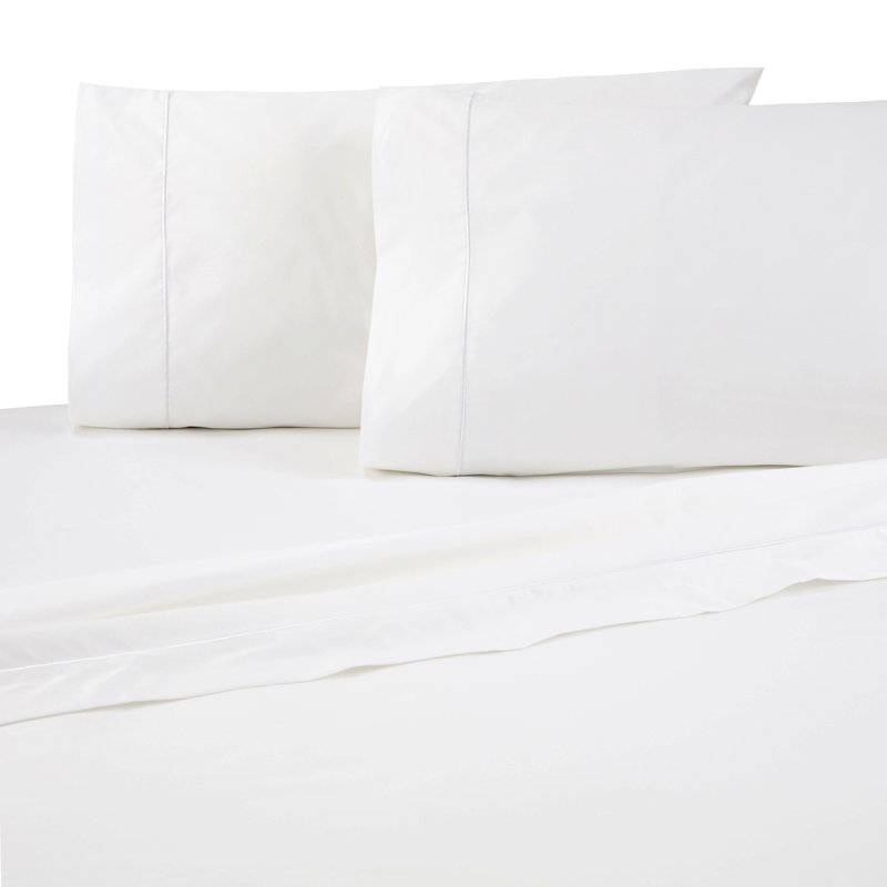 Martex 700 Thread Count 100% Supima Cotton Pillowcases Breathable, Silky Soft & Durable, Standard Pillowcase, White