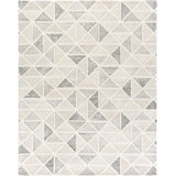 Melody Hand Tufted Wool Geometric Area Rug in Black/Charcoal