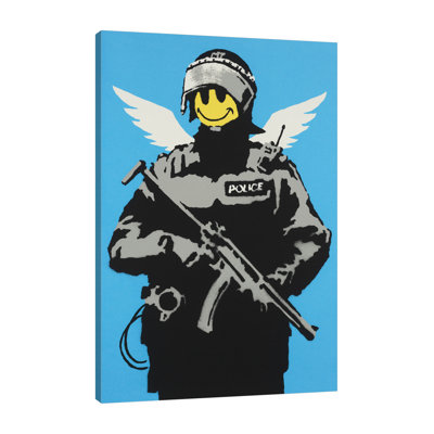 Acid Soldier by Banksy - Wrapped Canvas Print