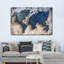 Carved World Map Canvas Print-1497004912