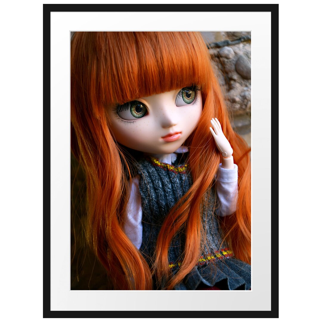 Gerahmtes Poster Pullip mit Augen