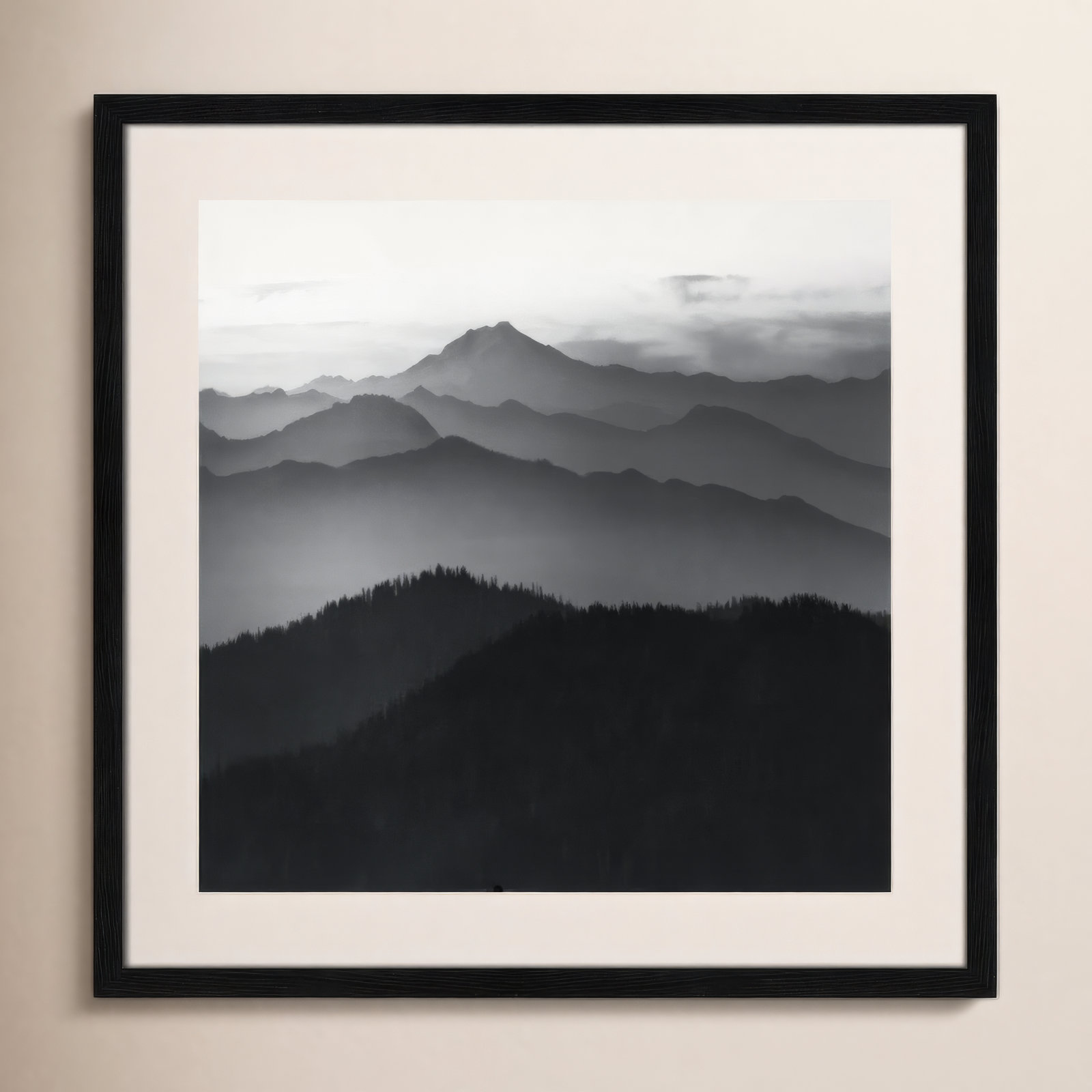 Cascades by Danita Delimont, 23.5" H x 23.5" W x 0.75" D, Black Framed