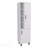 Stanton Tall Storage Cabinet With Two Doors And Three Open Shelves, White