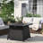 Anthone Square Steel, Stainless Steel, Marble, PE Rattan Propane Smokeless Fire Pit Table with Hidden Fuel Tank