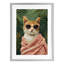 Cozy Cat and Tropical Plants, reproduction encadrée sous verre, design par LSR Design Studio-1246313976-1246313978