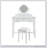Compact Makeup Vanity Table With Reversible Mirror, Dressing Table Set With Stool, Space-Saving Beauty Station For Small Places