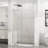 72" H Shower Door, 48" Wide, 6Mm Tempered Clear Glass, - Proof Coating, Adjustable, Reversible, Splash, Smooth Sliding, Steel Frame Sliding Easy Clean, Adjustable 44 48 In W, Waterproof Sealing,