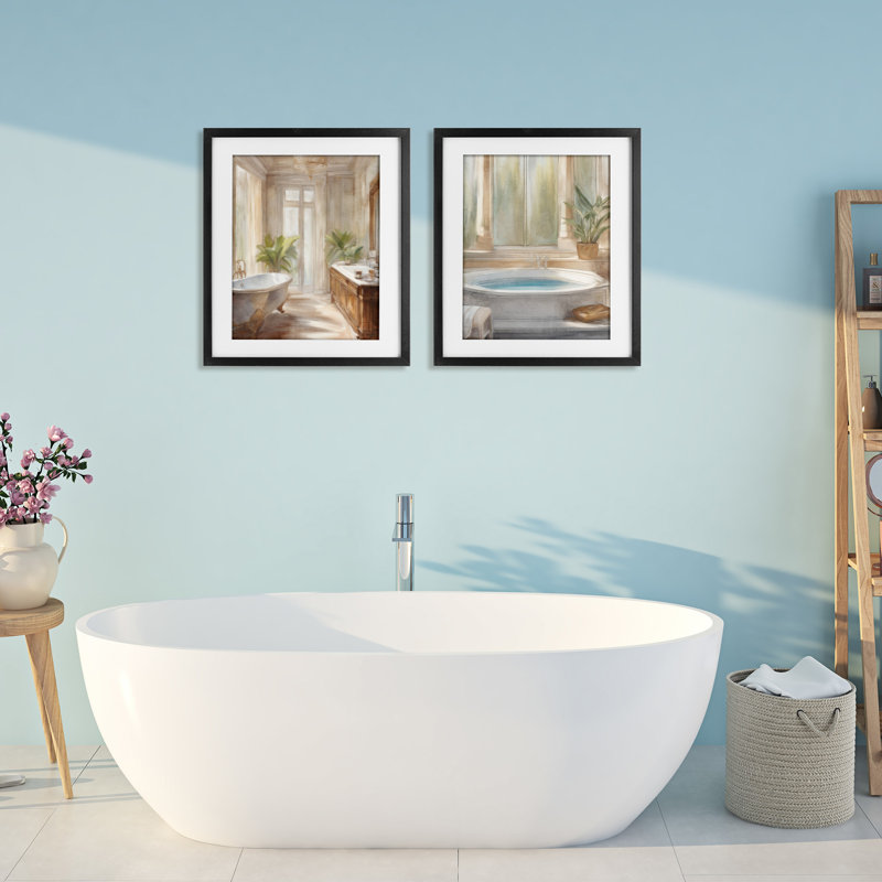 Ensemble de salle de bain Serenity Bath, Cadre noir minuit, H 21 po x l 17 po