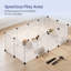 Pet Playpen, Pet Fence Indoor, Modular Animal Pen With Floor, For Hamsters, Rabbits, Hedgehogs, Ferrets