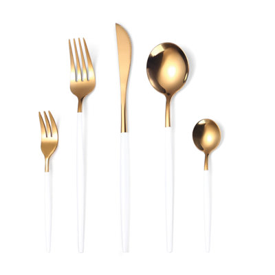 ClaudiaG Collection Stainless Steel Flatware Set