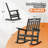 All Weather Porch Adirondack Rocking Chairs Outdoor Patio Rocking Chair Rocker Lawn Chair for Adult-279291089