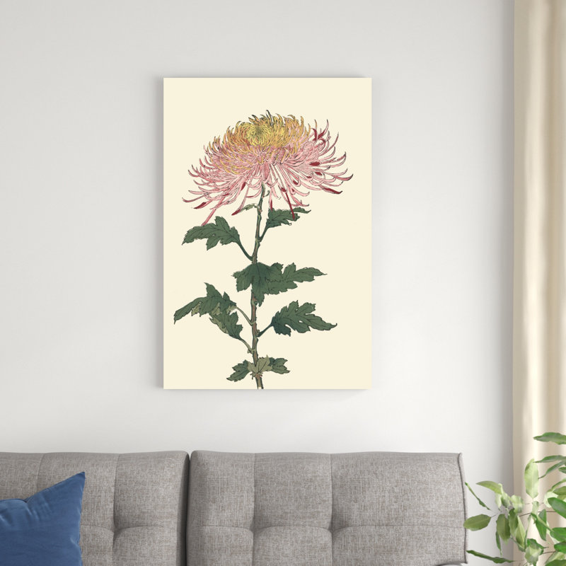 Chrysanthème bloc de bois II, H 36 po x l 24 po