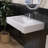 32'' Wall Mounted Bathroom Sink Solid Surface Sink With Faucet Hole