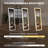 3 Color Lighting Mirror with LED Lights, Lighted Floor Standing Mirror with Stand-556847639