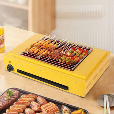 1500W Single Burner Countertop Electric Grill Indoor/Outdoor Use