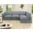 Upholstered Sofa, Cloud Sofa Modular Sectional Sofa For Living Room Office Apartment-1437855474
