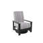 Chaise berçante pivotante cachée en polymère Leeward-98712634-98358842