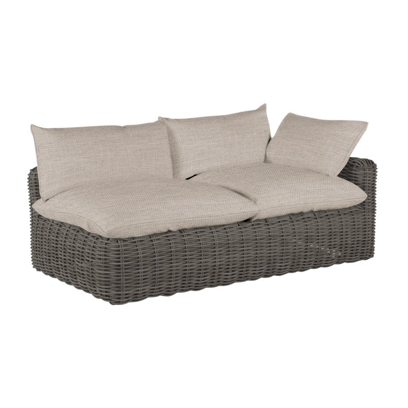 Causeuse Montecito, Lin Dove Sunbrella®, Welt, Gris ardoise
