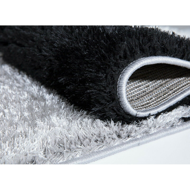 Huebner Geometric Shag Area Rug, Rectangle 200 x 290cm
