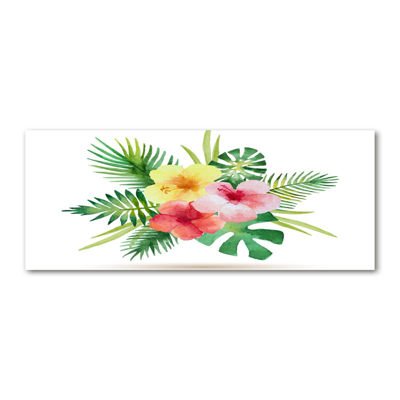 Hawaiian Flowers - Wrapped Canvas Print