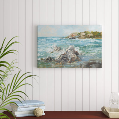 «Impasto Ocean View II», peinture sur toile
