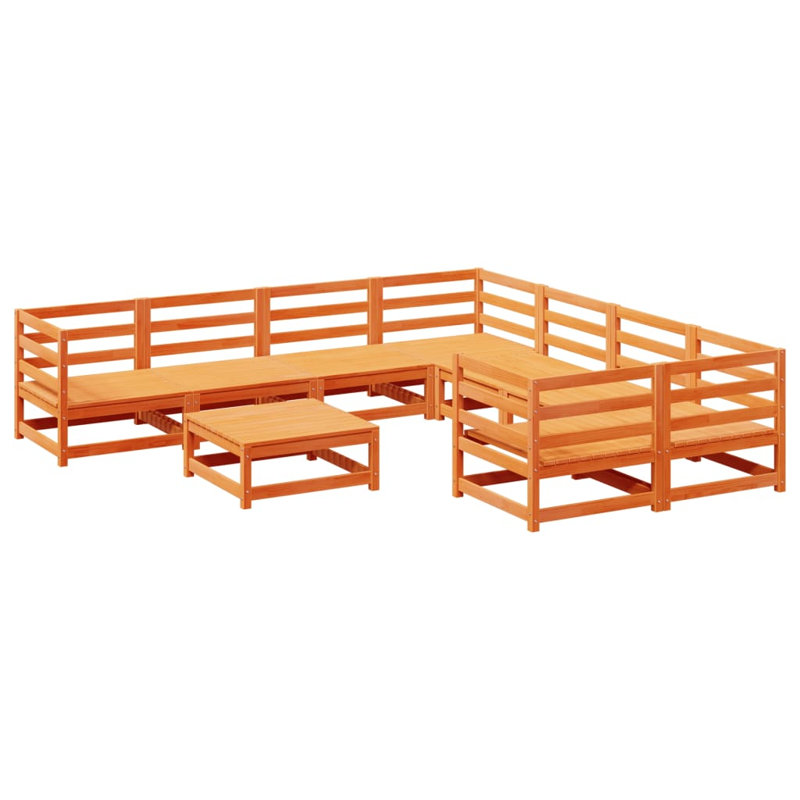 Oaxaca 70cm Wide L-Shaped Patio Sofa, Wax Brown