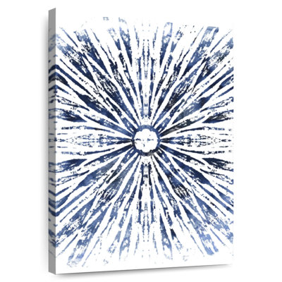 Motif à encre indigo Avery I