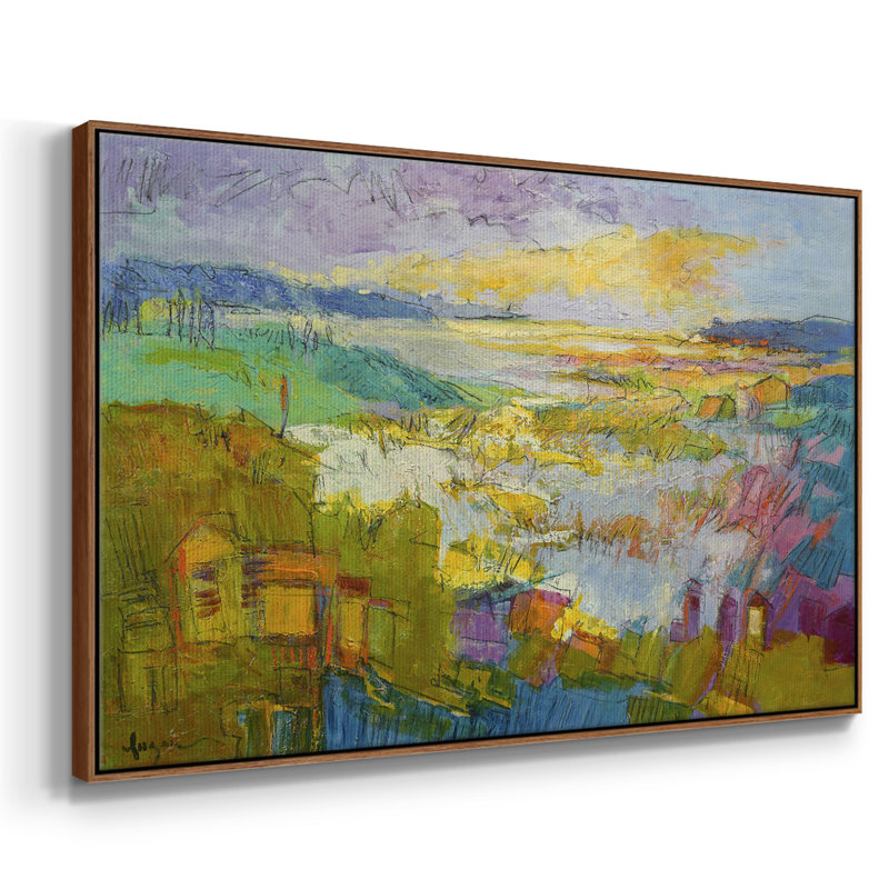 Diamond Girl Dances, reproduction d'art sur toile, H 27 po x l 41 po x P 2 po, Toile encadrée noyer flottant