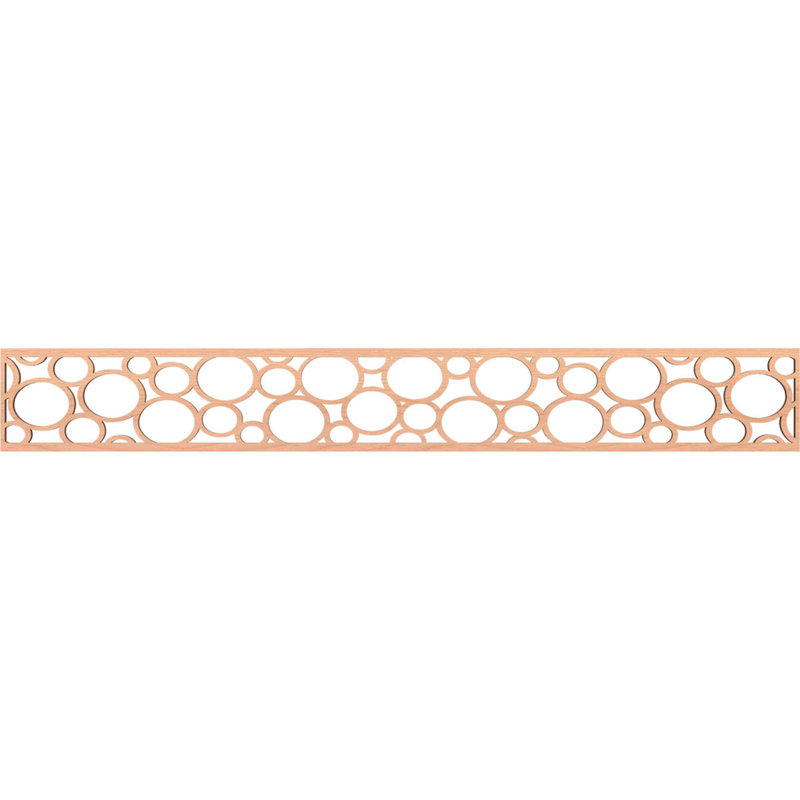 Moulure de chantournage, Aulne, H 6 po x l 46,5 po x P 0,25 po