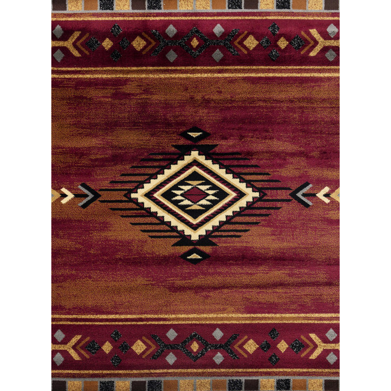 Area Rug In Red, 2.58 Ft X 7.25 Ft, Polypropylene, Ideal For Active Lifestyles And High Traffic 2 Ft. 7 In. 3 Red Rug, Inspired, Daily Life