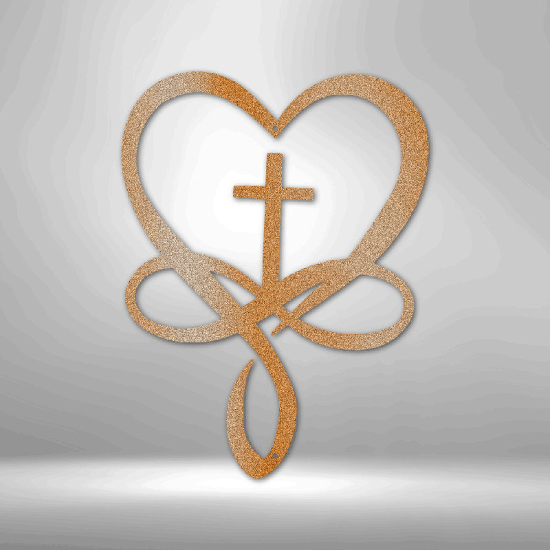 Scripture Walls Scripture Walls Love Infinity, Cuivre, H 23 po x l 23,5 po x P 0,5 po