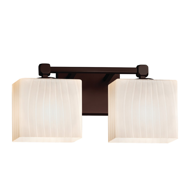 Éclairage pour meuble-lavabo 2 lumières Casson, Ruban, Chrome poli