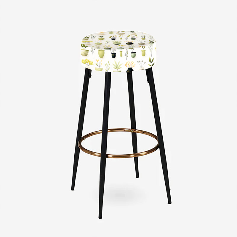 Minimalist Garden - Ensemble de 2 tabourets de bar botaniques
