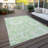 Altair Washable Floral Indoor / Outdoor Rug-1894286611